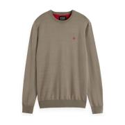 Essentiële Viscose Sweater Pullover Scotch & Soda , Beige , Heren