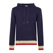 Stijlvolle hoodie met tweekleurige rib Golden Goose , Blue , Heren