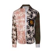 Multicolor Patchwork Palms Shirt Palm Angels , Multicolor , Heren