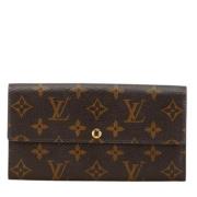 Pre-owned Canvas wallets Louis Vuitton Vintage , Brown , Dames