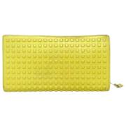 Pre-owned Leather wallets Balenciaga Vintage , Yellow , Dames