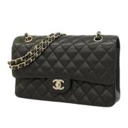 Pre-owned Leather chanel-bags Chanel Vintage , Black , Dames