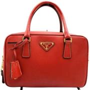 Pre-owned Leather prada-bags Prada Vintage , Red , Dames