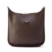 Pre-owned Leather shoulder-bags Hermès Vintage , Brown , Dames