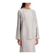 Zijden Adalyn Blouse Loulou Studio , Gray , Dames