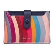 Gestreepte Leren Portemonnee Multicolor PS By Paul Smith , Multicolor ...