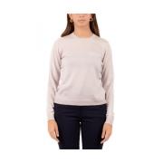 Dames Ronde Hals Trui Gran Sasso , Pink , Dames