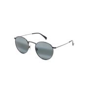 Pukaua 667-17A Shiny Dark Ruthenium Sunglasses Maui Jim , Black , Unis...