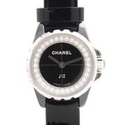 Pre-owned Metal watches Chanel Vintage , Black , Dames