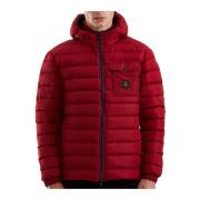 Rode Nylon Jas met Capuchon en Ritssluiting RefrigiWear , Red , Heren