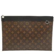 Pre-owned Coated canvas pouches Louis Vuitton Vintage , Brown , Dames