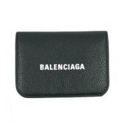 Pre-owned Leather wallets Balenciaga Vintage , Black , Dames