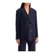 Gestreepte Lady Maud Night Blazer Blazé Milano , Blue , Dames