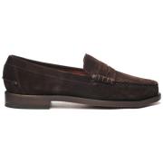 Klassieke Dan Suede Mocassin Sebago , Brown , Heren