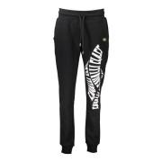 Sportieve Broek met Elastische Taille Cavalli Class , Black , Dames