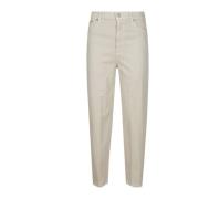 Hoge taille losse pasvorm broek Dondup , Beige , Dames