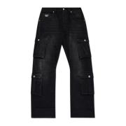 Jeans met zakken Misbhv , Black , Heren