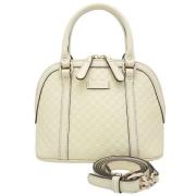 Pre-owned Leather gucci-bags Gucci Vintage , Beige , Dames