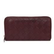 Pre-owned Fabric wallets Bottega Veneta Vintage , Red , Dames