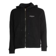 Zwarte hoodie voor mannen Aw24 Dondup , Black , Heren