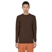 Naadloze Terra Cotta Longsleeve Top ROA , Brown , Heren