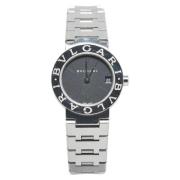 Pre-owned Stainless Steel watches Bvlgari Vintage , Black , Dames