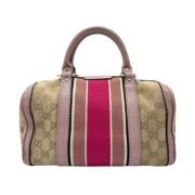 Pre-owned Leather gucci-bags Gucci Vintage , Beige , Dames