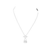 Pre-owned Silver necklaces Hermès Vintage , Gray , Dames