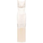 Elegante Robe Jurken voor Vrouwen Paco Rabanne , Beige , Dames