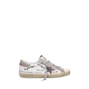 Nappa Suede Star Heel Sneakers Golden Goose , Gray , Heren