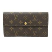 Pre-owned Canvas wallets Louis Vuitton Vintage , Brown , Dames