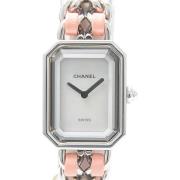 Pre-owned Metal watches Chanel Vintage , White , Dames