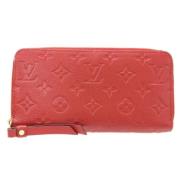 Pre-owned Canvas wallets Louis Vuitton Vintage , Red , Dames