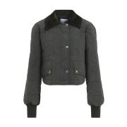 Gewatteerd Groen Blouson Jack Patou , Green , Dames