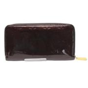 Pre-owned Leather wallets Louis Vuitton Vintage , Red , Dames