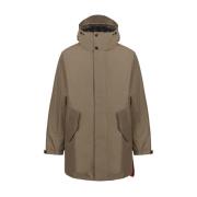 Waterdichte Parka met Verstelbare Capuchon Afterlabel , Brown , Heren