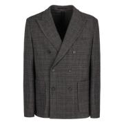 Klassieke Wollen Blazer Paolo Pecora , Gray , Heren