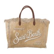 Beige Tassen voor Stijlvolle Outfits MC2 Saint Barth , Beige , Dames