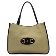 Pre-owned Canvas gucci-bags Gucci Vintage , Beige , Dames