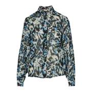 Dierenprint Lange Mouwen Damesblouse Liu Jo , Multicolor , Dames