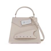 Bourgondische Leren Snatched Handtas Maison Margiela , Beige , Dames