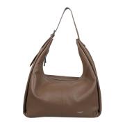 Italiaanse Leren Handtassencollectie Avenue 67 , Brown , Dames