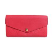 Pre-owned Canvas wallets Louis Vuitton Vintage , Red , Dames