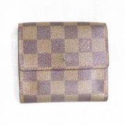 Pre-owned Canvas wallets Louis Vuitton Vintage , Brown , Dames