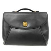 Pre-owned Leather handbags Cartier Vintage , Black , Dames