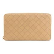 Pre-owned Leather wallets Bottega Veneta Vintage , Brown , Dames