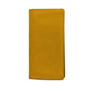 Pre-owned Leather wallets Louis Vuitton Vintage , Yellow , Heren