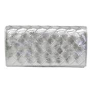 Pre-owned Leather wallets Bottega Veneta Vintage , Gray , Dames