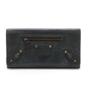 Pre-owned Leather wallets Balenciaga Vintage , Black , Heren