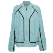 Pre-owned Fabric outerwear Hermès Vintage , Blue , Dames